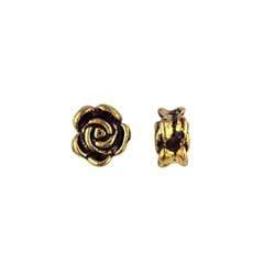 AussieSuperStore Jewellery Making Supplies Bohemian Gold JF Spacer Rose 7mm (in 2 colors) JF Spacer Rose 7mm | Jewellery Making Accessories 9323823091910 JF457